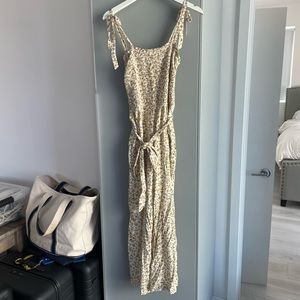 Abercrombie & Fitch Yellow Floral Jumpsuit